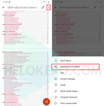 Cara Mengubah PDF ke Word Di HP Android