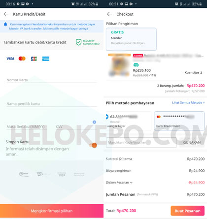 Belanja Online Pakai Debit BCA di Lazada