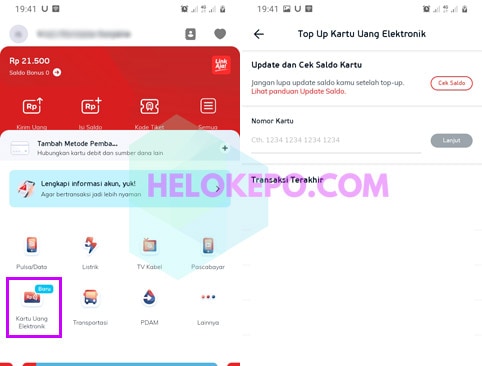 Cara Top Up E-Money Mandiri Di LinkAja