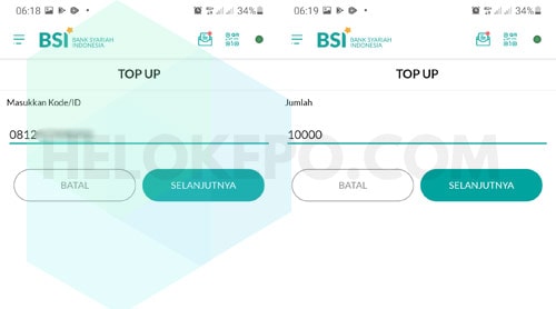 Transfer Bank Syariah Indonesia ke LinkAja