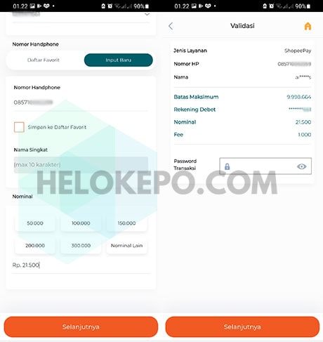 Transfer BNI ke ShopeePay Terbaru