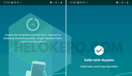 Update Saldo Via Tapcash Go