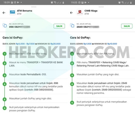 Kode OVO ke GoPay CIMB Niaga